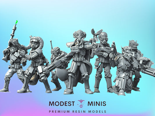 7pc Bad-Ass Batch - 28mm - 40mm Scale | Star Wars Legion Mini | War Bear