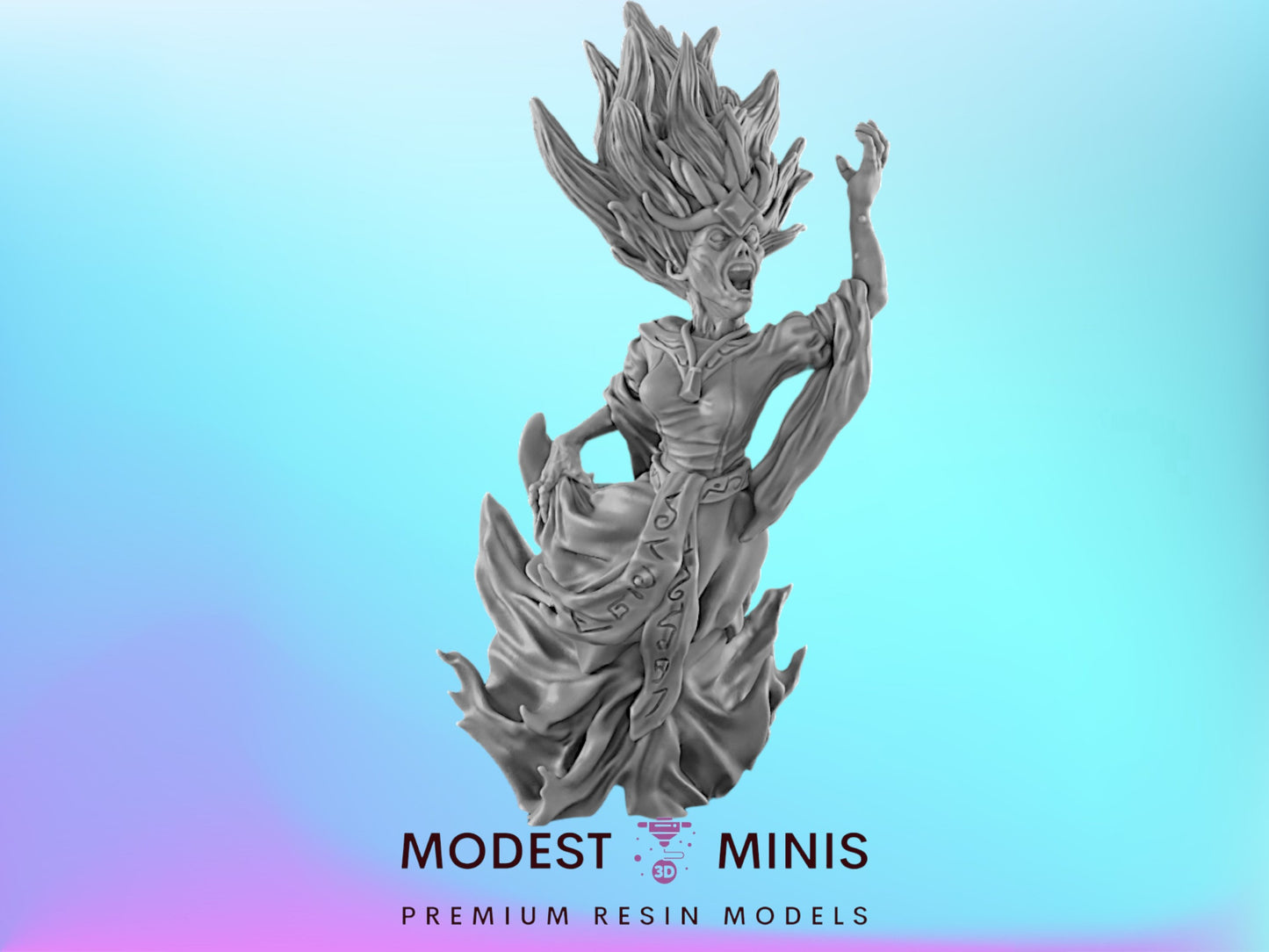 Banshee - 25mm - 75mm Scale | DnD | EC3D Fantasy Mini | Beasts and Baddies