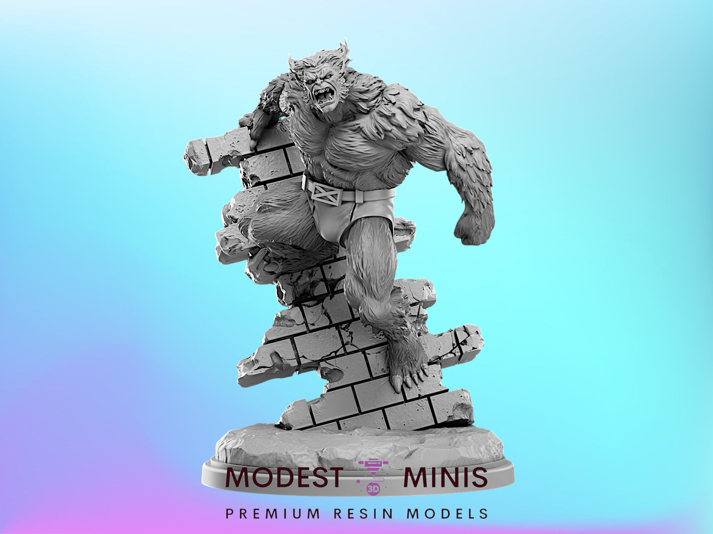 Beast | 32mm - 40mm Mini | Crisis Protocol Proxy | Superhero | Hall of Heroes