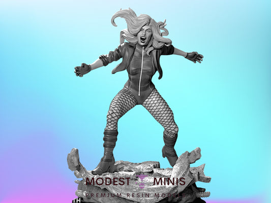 Lethal Scream | Black Canary 32mm - 40mm Mini | Crisis Protocol Proxy | Superhero | Hall of Heroes