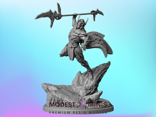 Blade of Death Corvus | 32mm - 40mm Mini | Crisis Protocol Proxy | Superhero | Hall of Heroes