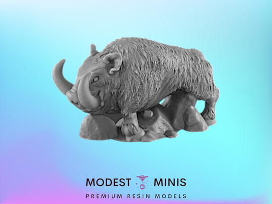 Boar - 25mm - 75mm Scale | DnD | EC3D Fantasy Mini | Beasts and Baddies