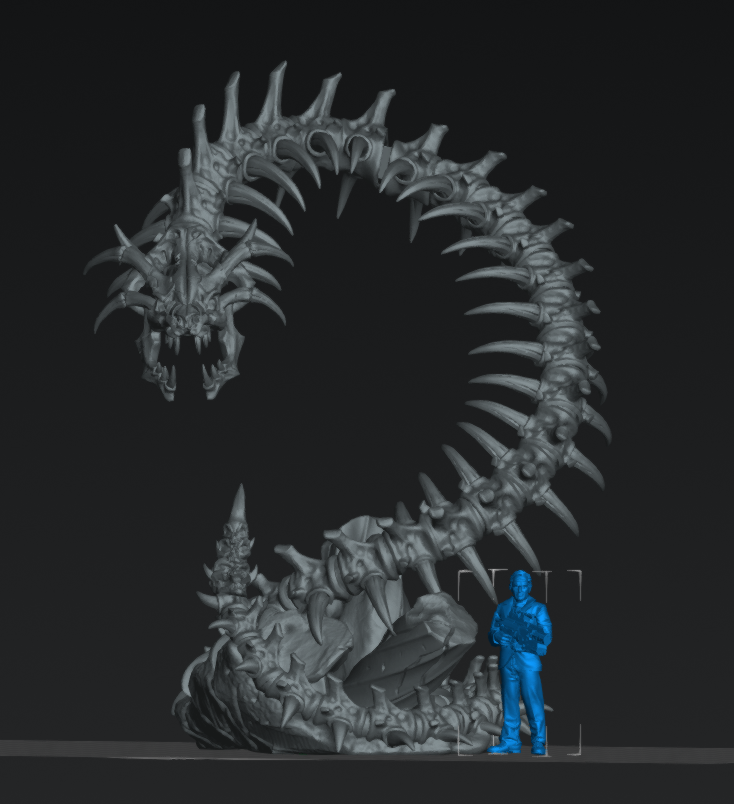 Skullnaga Yuan Ti | 28mm - 75mm Scale Resin Minis | DnD | Frostgrave Artisan Maneater Nagarot (Copy)