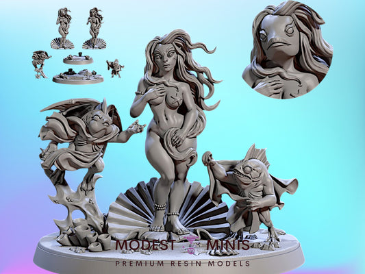 Botticella Kua-Toa | 28mm - 75mm Scale Resin Minis | DnD | Frostgrave Artisan Death Tide