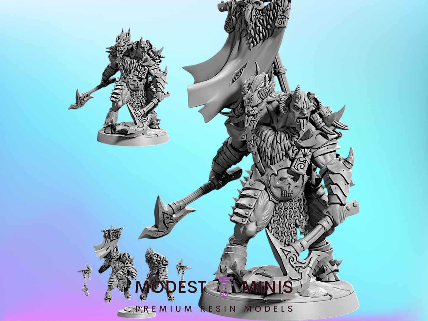 Brakloth | 28mm - 75mm Scale Resin Minis | DnD | Frostgrave Artisan Guild Rise of the Beastmen