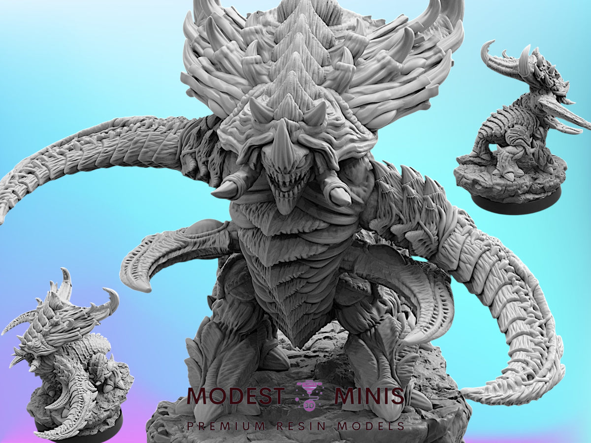 Insectoid Alien Evolved Brontolith - 28mm - 40mm Scale Alien Miniature  | Papsikels