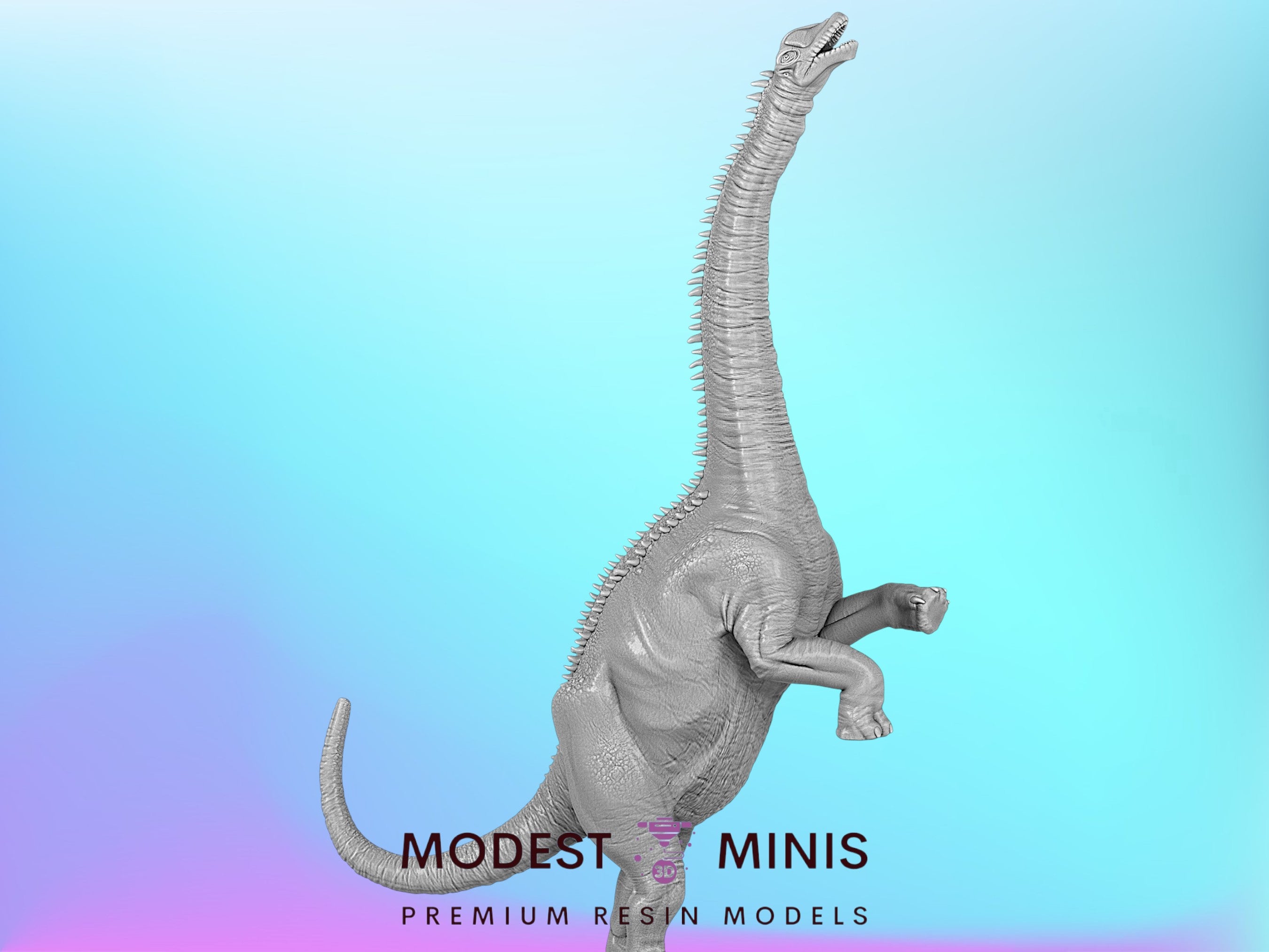 Brontosaurus Gathering | 15mm - 40mm Scale Dinosaur Miniature | DnD Fr ...