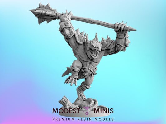 Bull Gurunda Grung F | 28mm - 75mm Scale Resin Minis | DnD | Artisan Guild