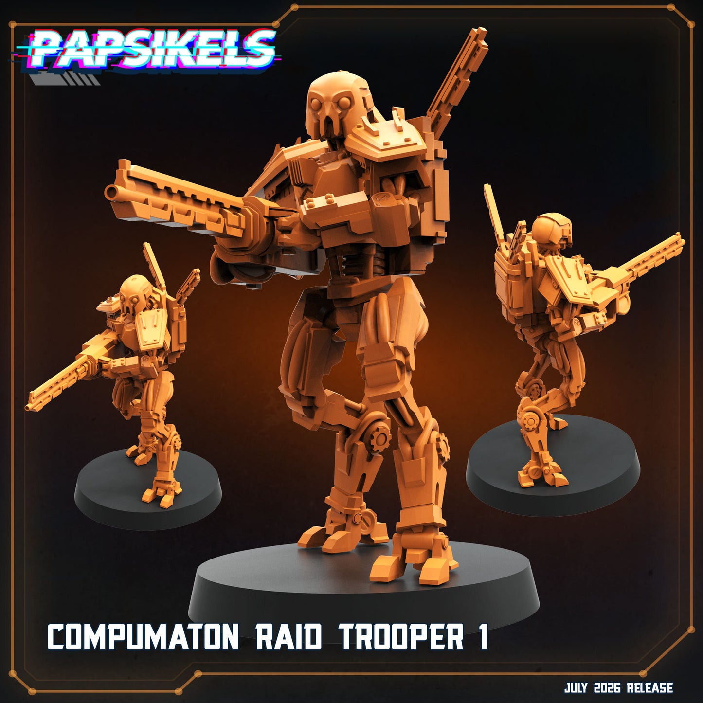 Compumaton Raid Troopers - 32mm Scale Sci Fi Helldivers Proxy | Papsikels