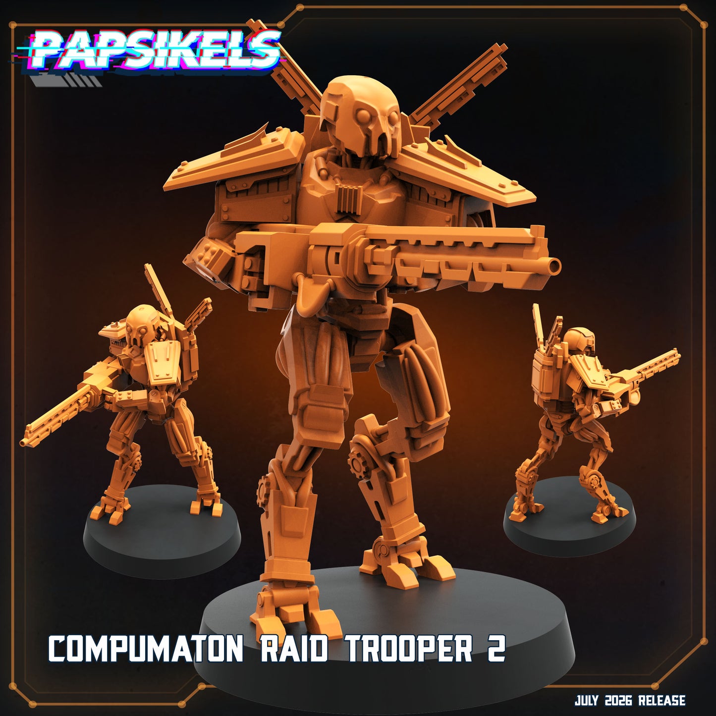 Compumaton Raid Troopers - 32mm Scale Sci Fi Helldivers Proxy | Papsikels