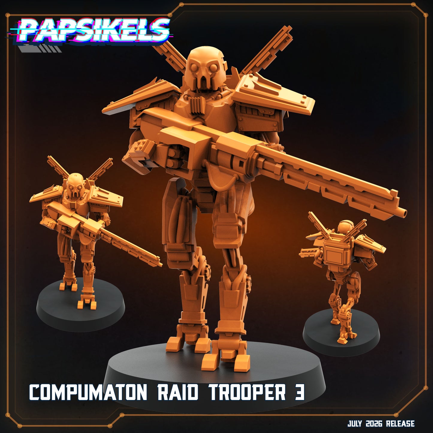 Compumaton Raid Troopers - 32mm Scale Sci Fi Helldivers Proxy | Papsikels