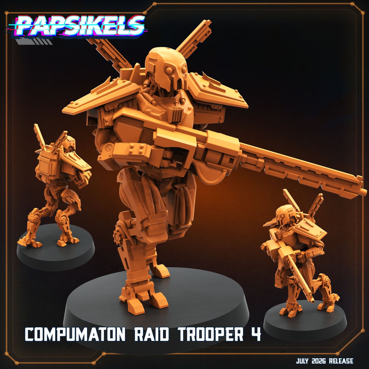 Compumaton Raid Troopers - 32mm Scale Sci Fi Helldivers Proxy | Papsikels