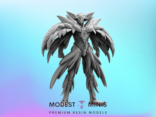 Papsilord Caerleon Battle Form - 32mm Scale Cyberpunk Mini | Guyver | Papsikels