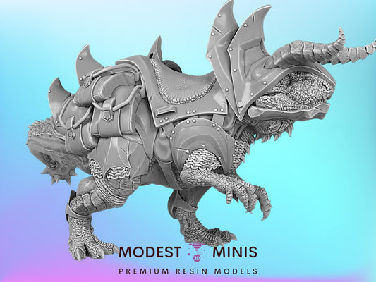 Carnotaurus Mount | 15mm - 40mm Scale Dinosaur Miniature | DnD Frostgrave Mini | Epic