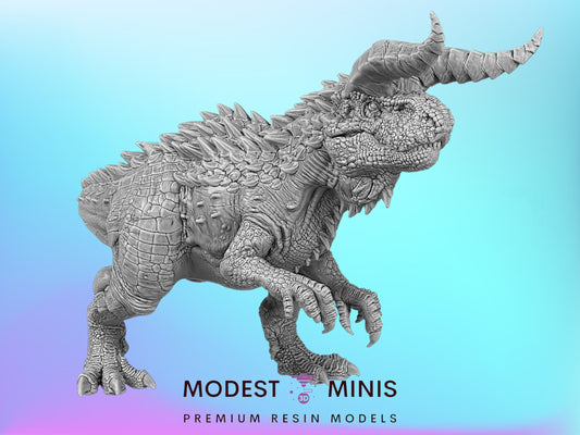 Carnotaurus V1 | 15mm - 40mm Scale Dinosaur Miniature | DnD Frostgrave Mini | Epic