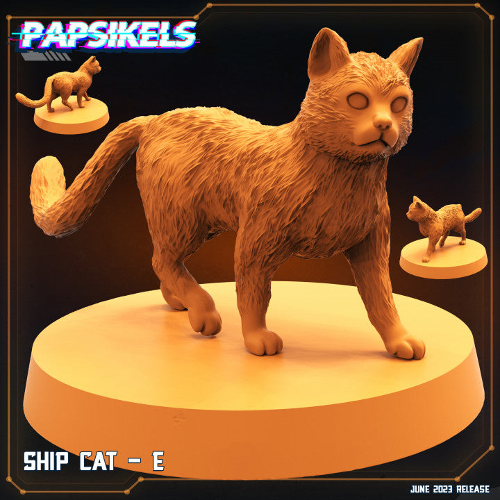 Ship Cats Set - 32mm Scale Miniature | RPG | Sci fi | Papsikels