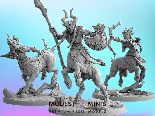 Cervitaur Centaurs | 28mm - 75mm Scale Resin Minis | DnD | Artisan Guild Arverian Keepers