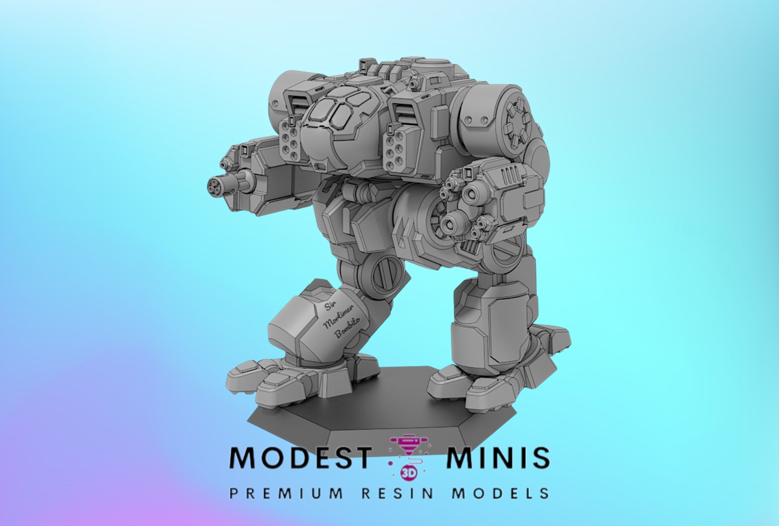 Modest Scale Gobo MBT Tank | 1:265 | 285 | 6mm Battletech Scale | – Modest Minis Studio