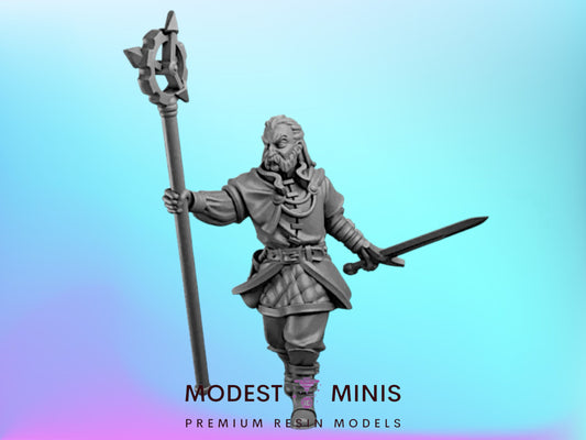 Chronomancer Sorcerer | 28mm - 75mm Scale | DnD Frostgrave Mini | Vae Victis Fantasy