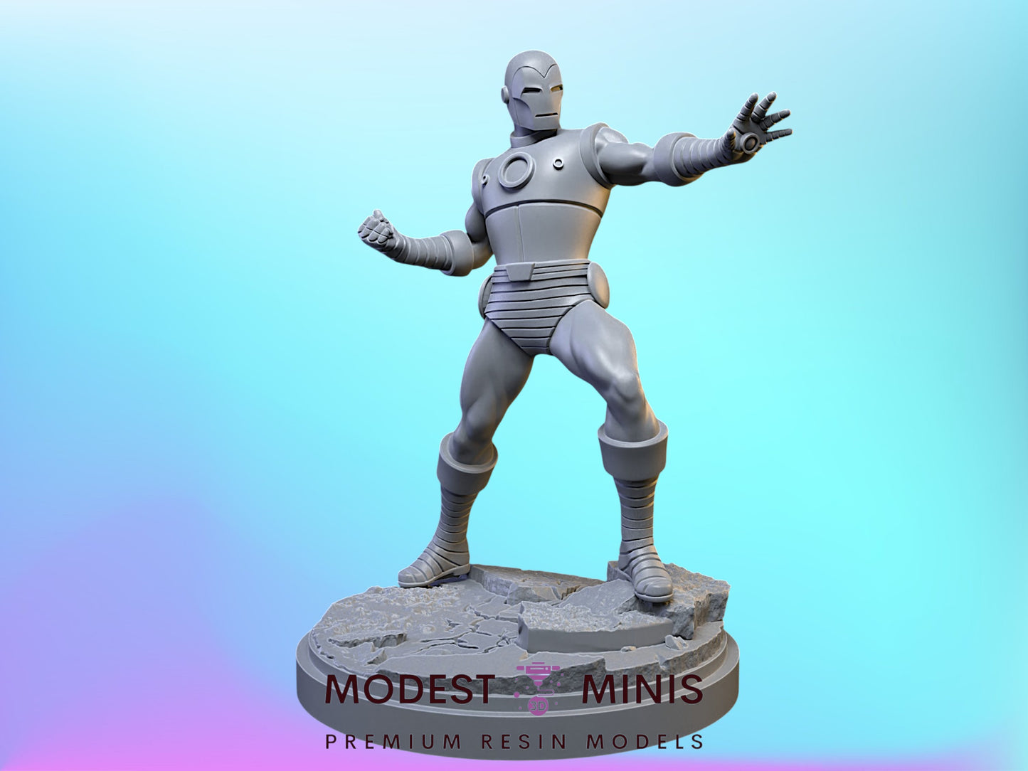 Classic Iron Man | 32mm - 40mm Mini | Crisis Protocol Proxy | Superhero | C27
