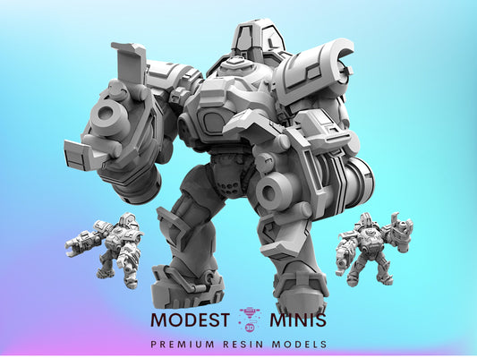 Human Power Suit Combat Engineers - 32mm Scale Sci Fi Starcraft | Papsikels