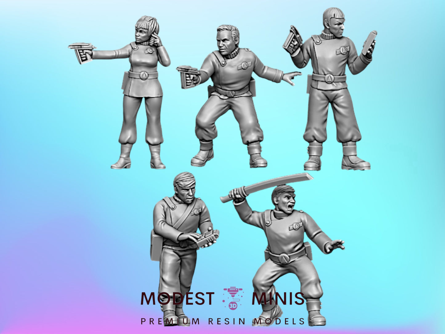 Bridge Command - 28mm - 75mm Scale | Sci Fi | Star Trek Mini