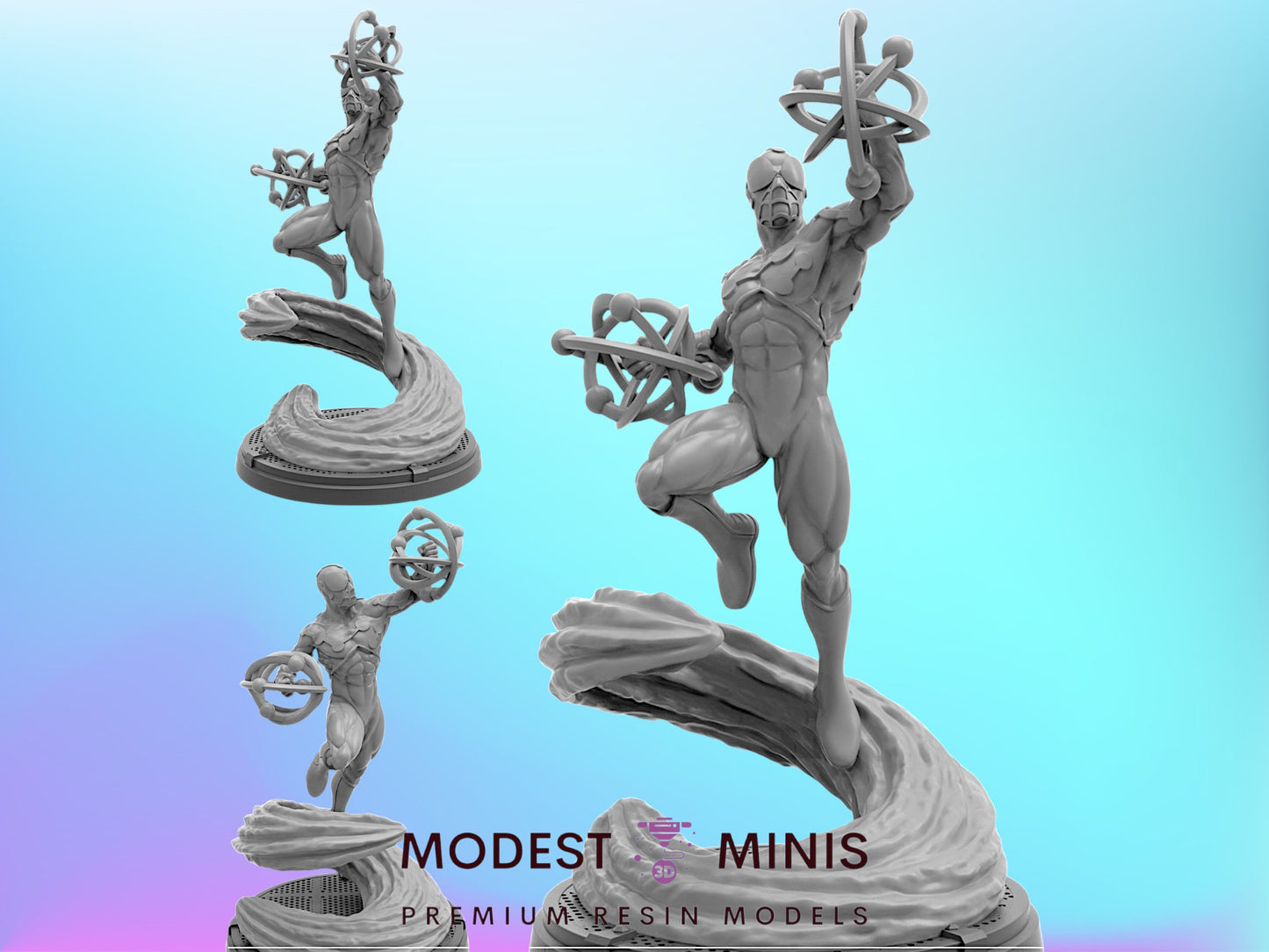 Cosmic Spiderman | 32mm - 40mm Mini | Crisis Protocol Proxy | Superhero | Trident
