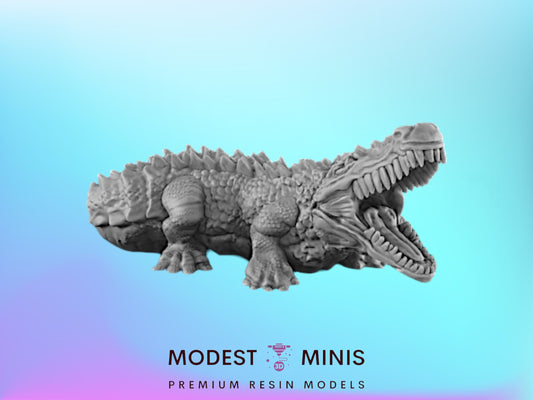 Crocodile - 32mm Scale - 25mm - 75mm Scale | DnD | EC3D Fantasy Mini | Beasts and Baddies