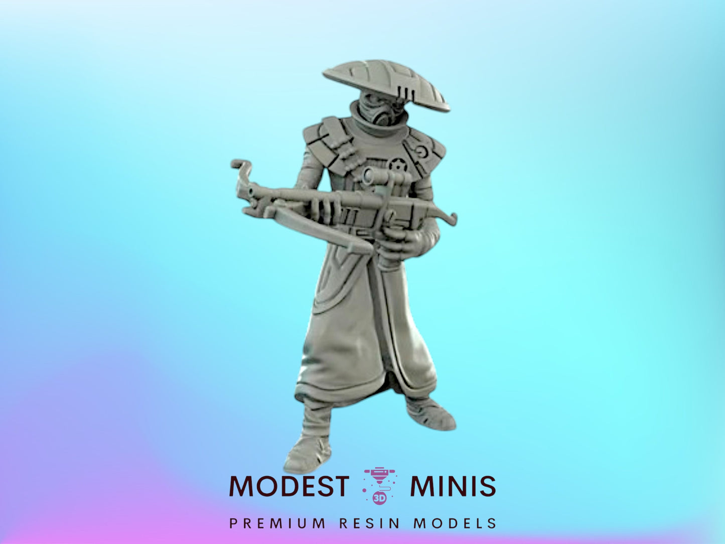 Crossbowman Bounty Hunter - 28mm - 40mm Scale | D&D | Star Wars Mini
