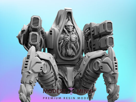 Cybernetic War Machine | 28mm - 75mm Scale Aliens Miniature | Papsikel