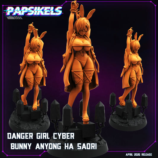 Danger Girl Cyberbunny Anyong Ha Saori - 32mm Scale Cyberpunk Shadowrun | Papsikels