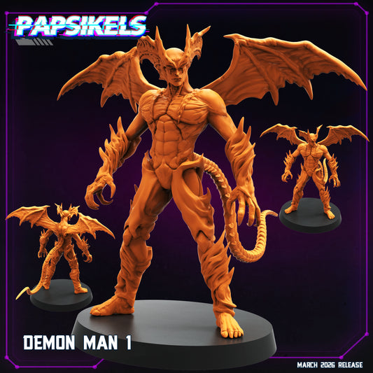 Demon Man - 32mm Scale Cyberpunk Devilman Shadowrun | Papsikels