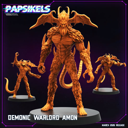 Demon Warlord Amon - 32mm Scale Cyberpunk Devilman Shadowrun | Papsikels