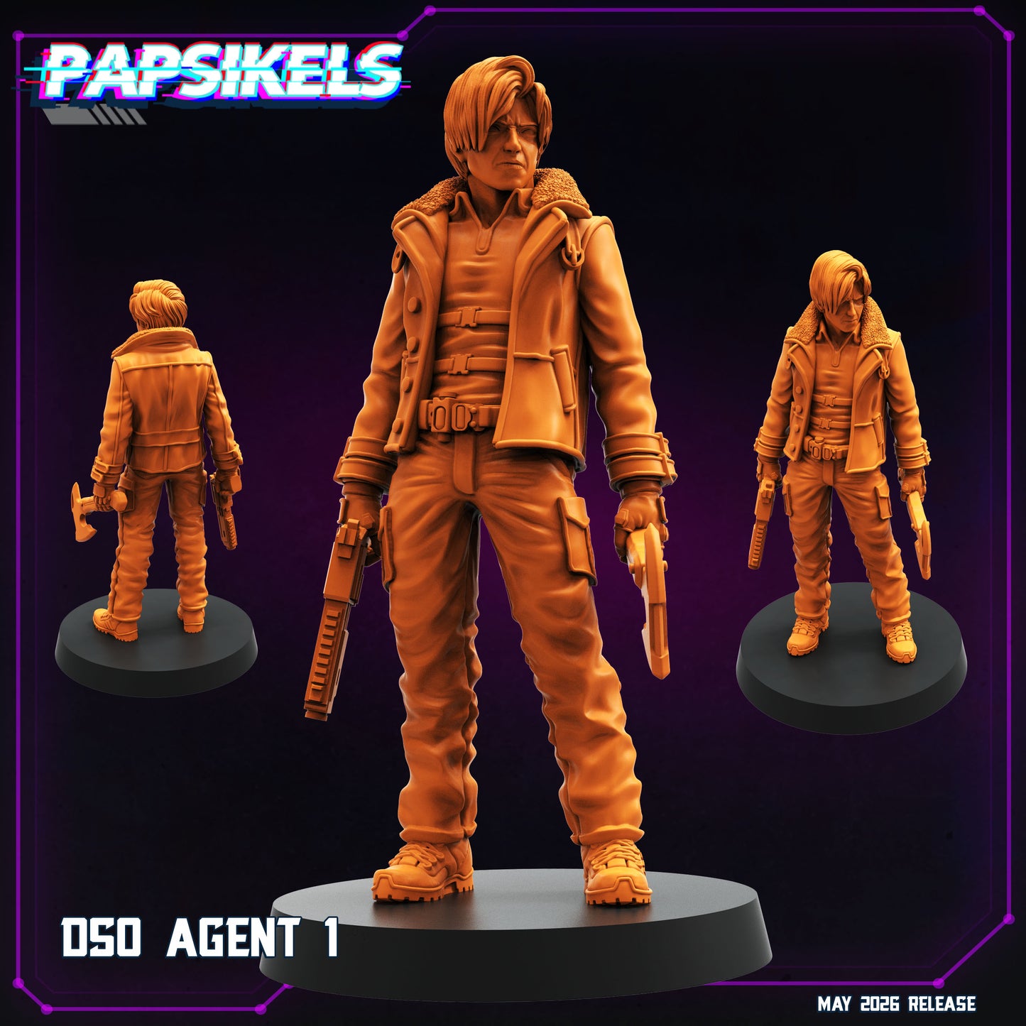 DSO Agent -32mm Scale Resident Evil Cyberpunk Shadowrun | Papsikels