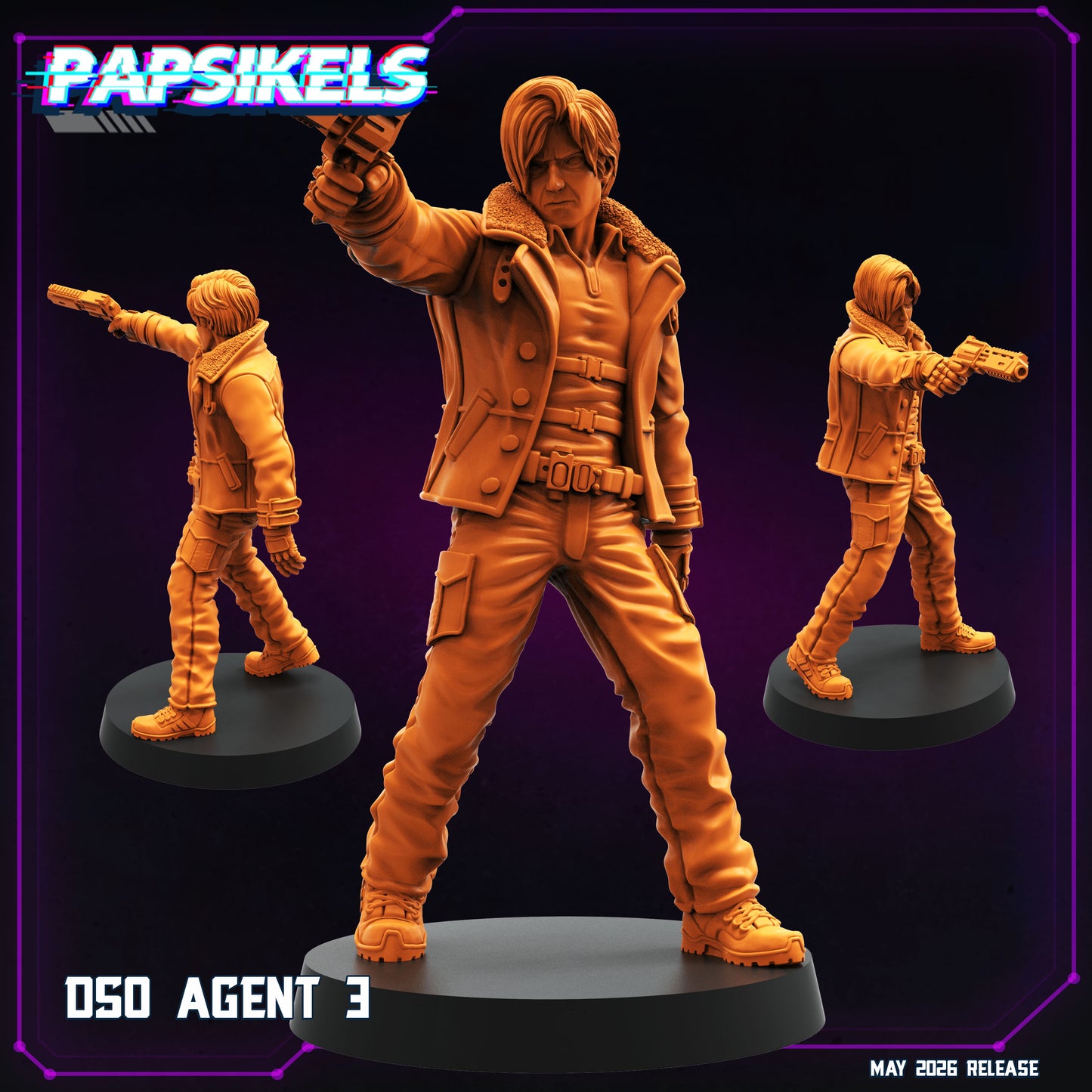 DSO Agent -32mm Scale Resident Evil Cyberpunk Shadowrun | Papsikels