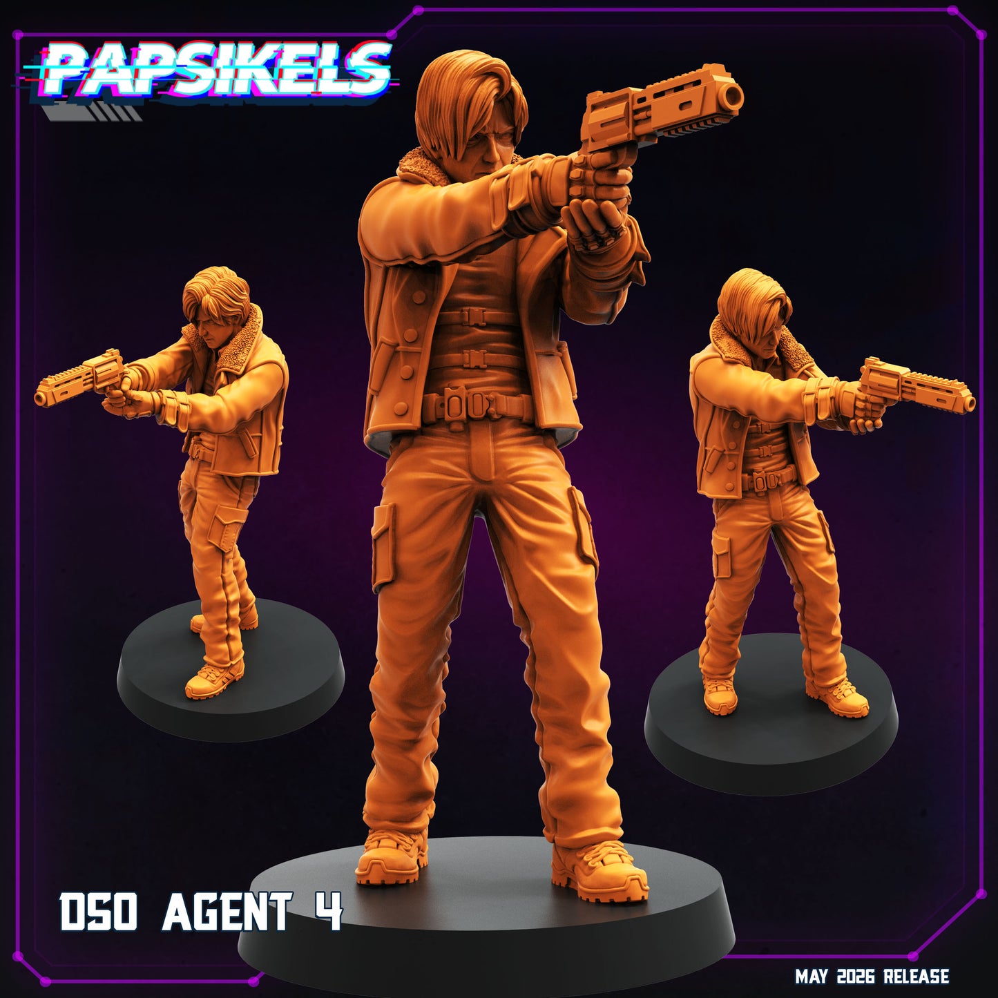 DSO Agent -32mm Scale Resident Evil Cyberpunk Shadowrun | Papsikels