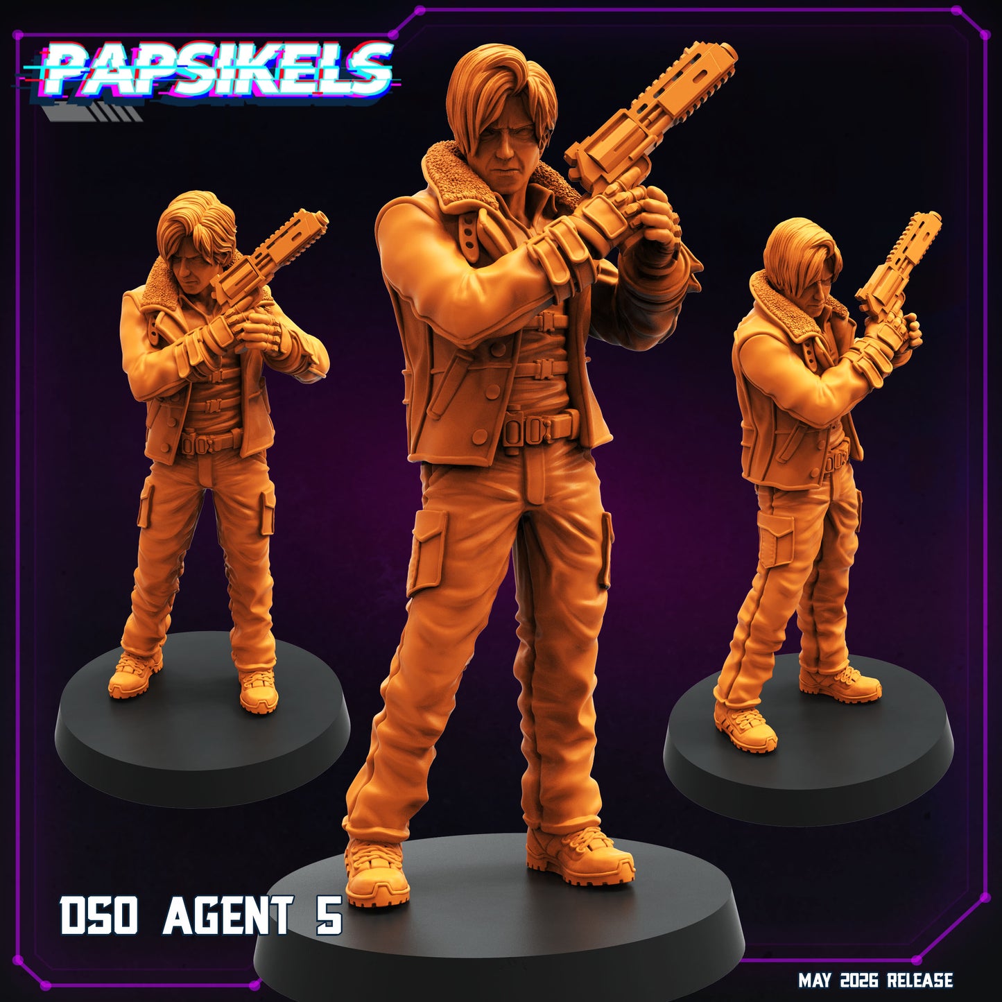 DSO Agent -32mm Scale Resident Evil Cyberpunk Shadowrun | Papsikels