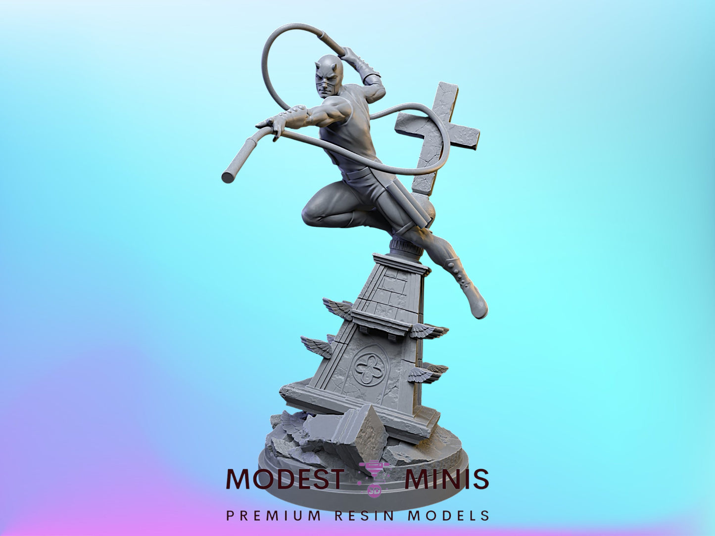 Silver Age Daredevil | 32mm - 40mm Mini | Crisis Protocol Proxy | Superhero | C27