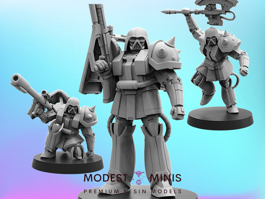 Darth Saku - 28mm+ Scale Miniature | Sci fi | Cyberpunk | Papsikels