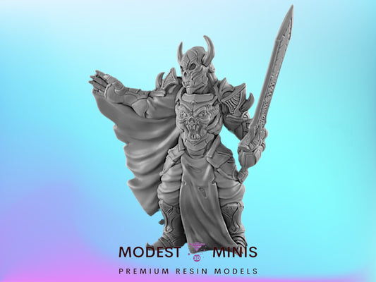 Deathknight Miniature - 25mm - 75mm Scale | DnD | EC3D Fantasy Mini | Beasts and Baddies