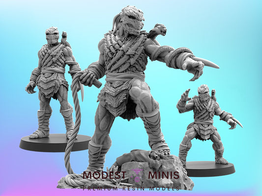 Organic Bio Armor Skull Hunter Dek | 28mm+ Scale Miniature | Sci fi | Papsikels