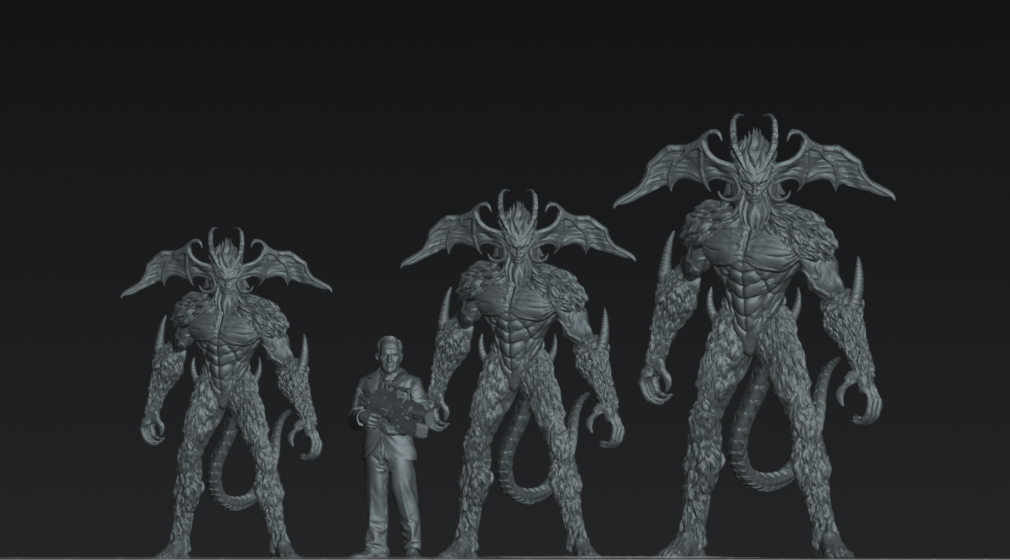 Demon Warlord Amon - 32mm Scale Cyberpunk Devilman Shadowrun | Papsikels