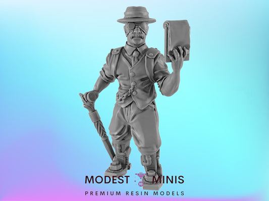 Detective | 25mm to 100mm Steampunk Mini | DnD | EC3D