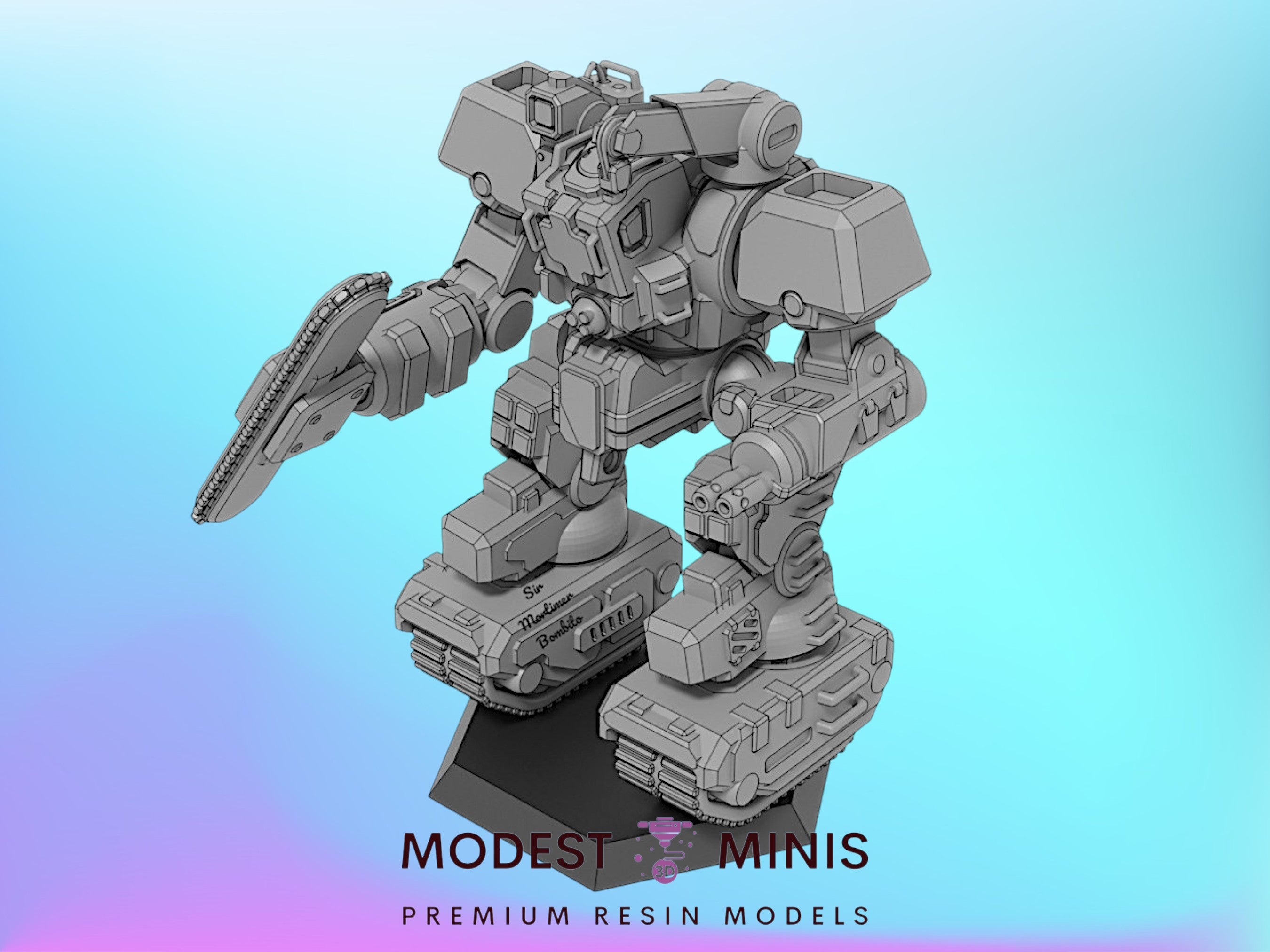 Gobo MBT Tank | 1:265 | 285 | 6mm Battletech Scale | – Modest Minis Studio