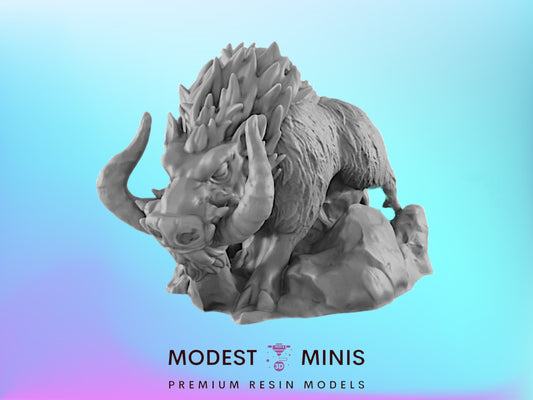 Dire Boar - 25mm - 75mm Scale | DnD | EC3D Fantasy Mini | Beasts and Baddies