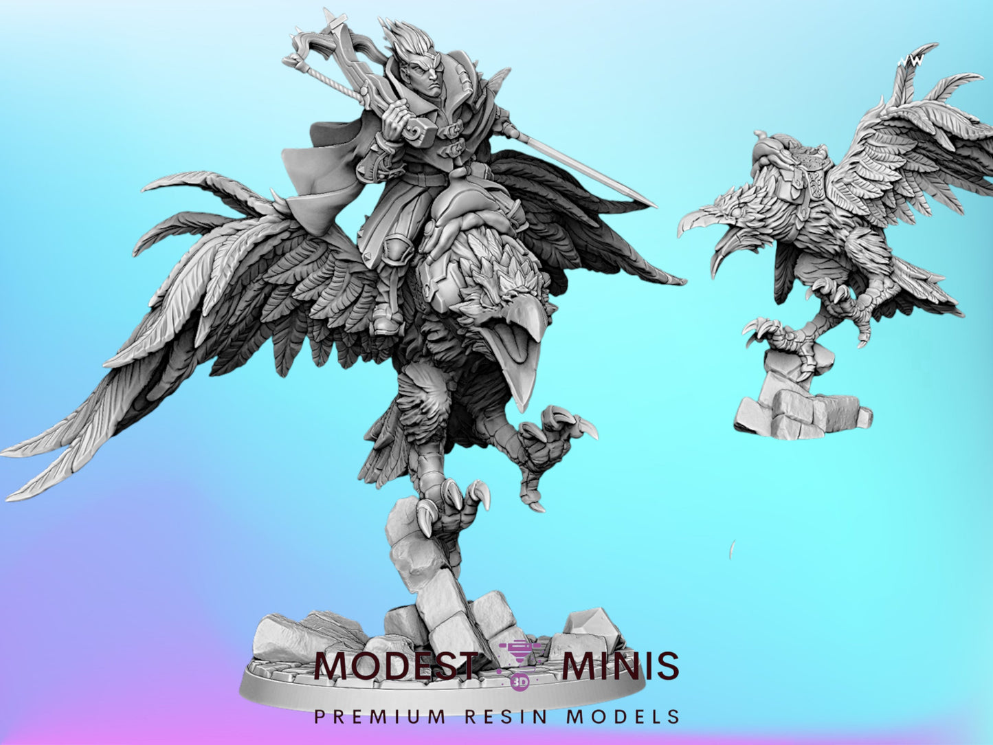 Shadowclaws Dire Raven | 28mm - 75mm Scale Resin Minis | DnD | Artisan Guild Thieves