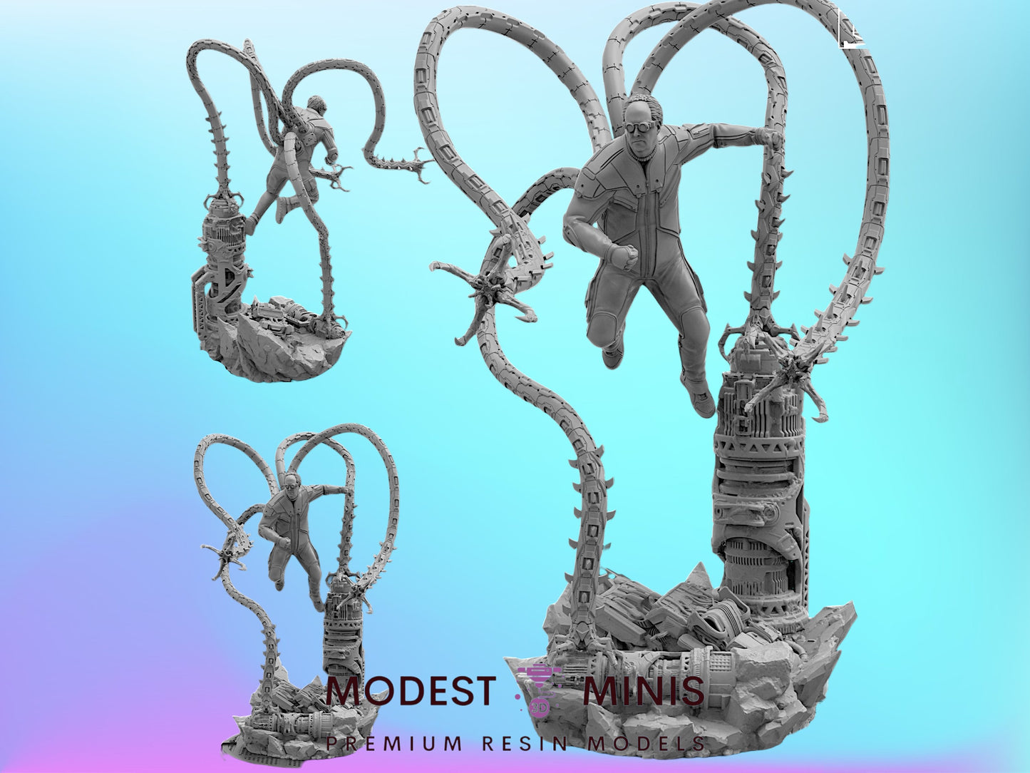 Tentacled Doc Ock | 32mm - 40mm Mini | Crisis Protocol Proxy | Superhero | Trident