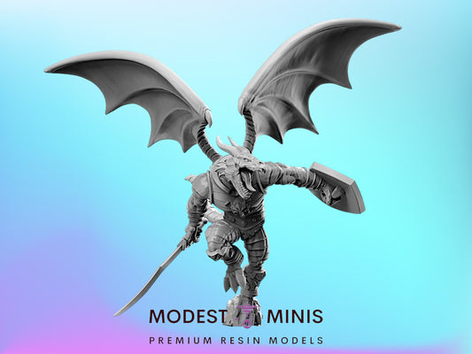 Dragomyr - 32mm Scale DnD Miniature | He-Man | 80's Fantasy Mini - RN Estudio