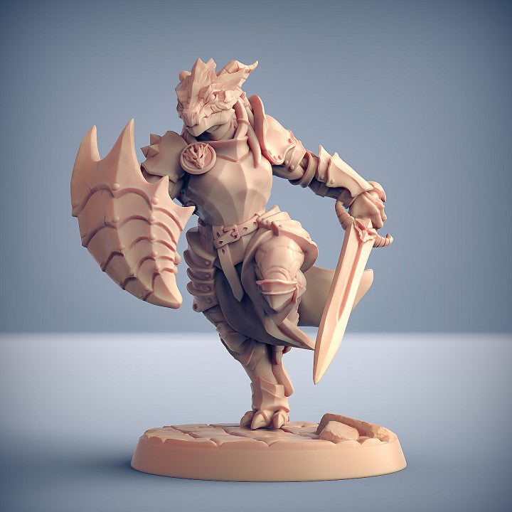 Modular Dragonguard | 28mm - 75mm Scale Resin Minis | DnD | Artisan Guild Dragonborn