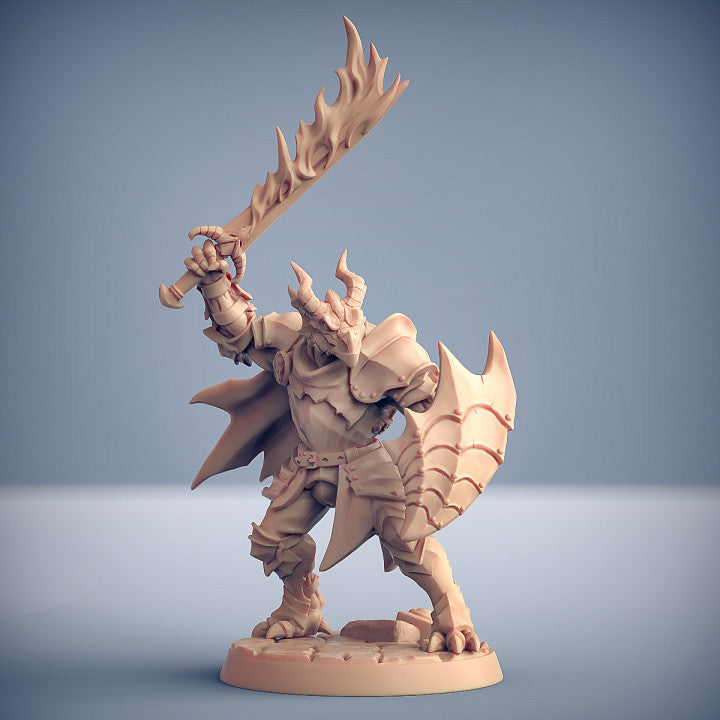 Modular Dragonguard | 28mm - 75mm Scale Resin Minis | DnD | Artisan Guild Dragonborn